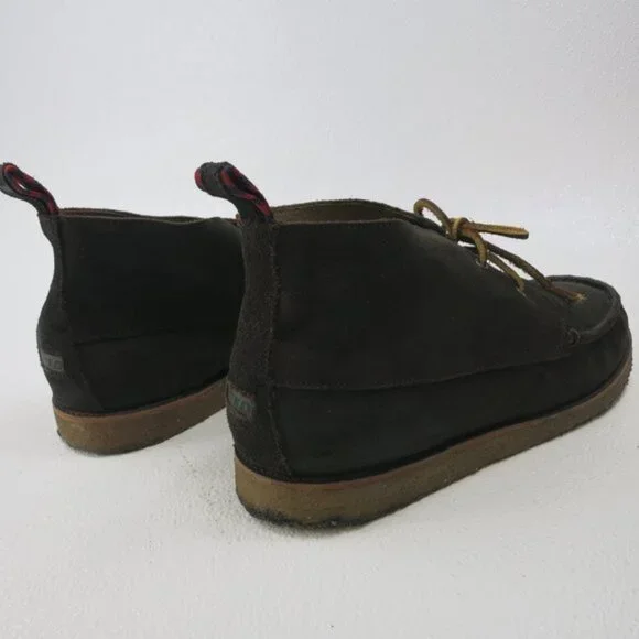 Polo Ralph Lauren Nubuck Leather Pitney Chukka Boots Shoes Thick Gum Soles 13 D - Picture 5 of 7